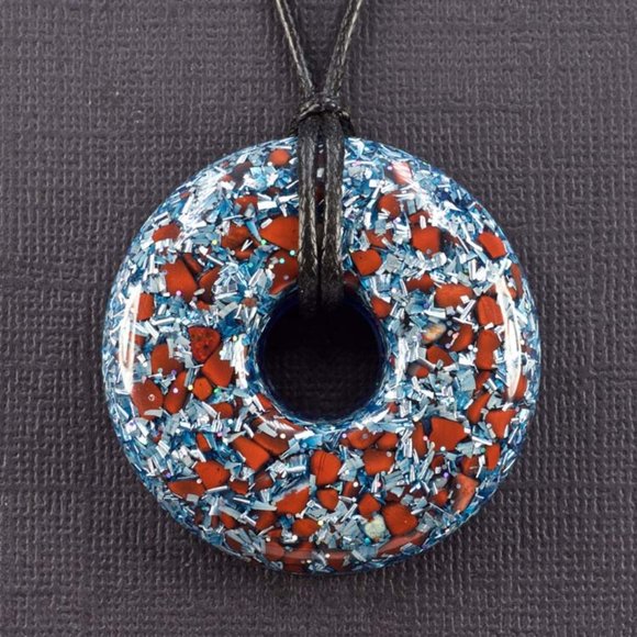 Red Jasper Orgonite Pendant - Picture 1 of 2